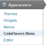 Codeflavors Floating Menu - WP admin menu